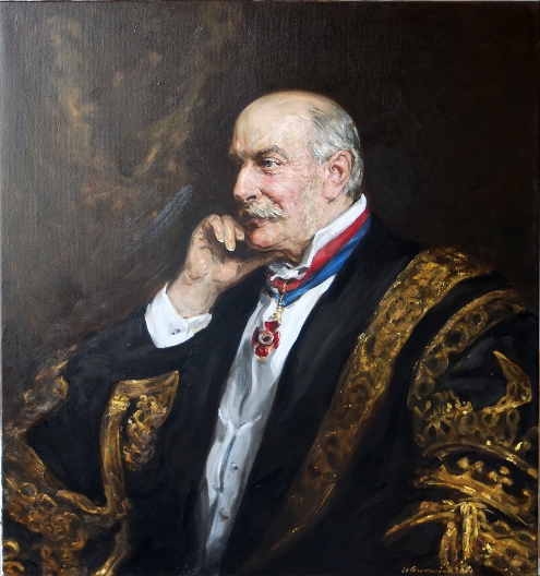 Lord Rayleigh, Oil on Canvas by Ulyana Gumeniuk